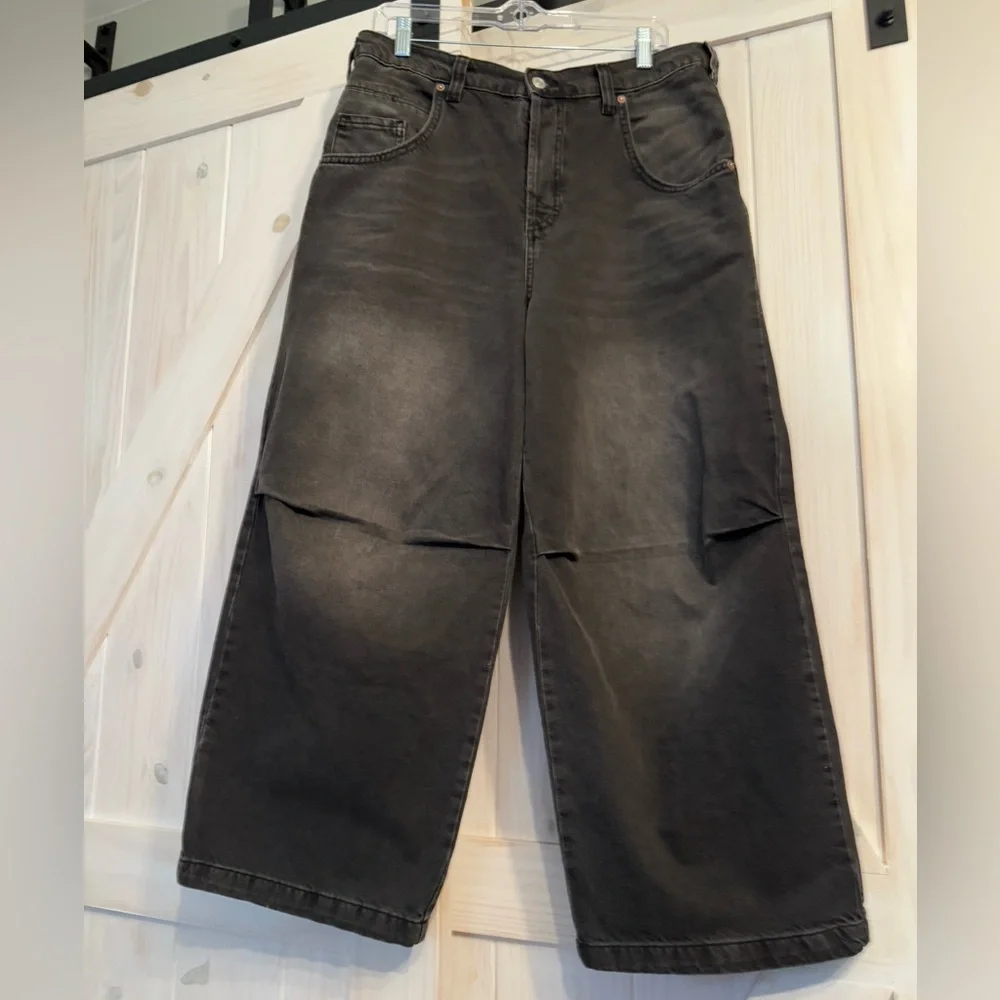 Free People We The Free Twin Flame Wide-Leg Jeans - Size 30 Worn Once Like New - Picture 1 of 7